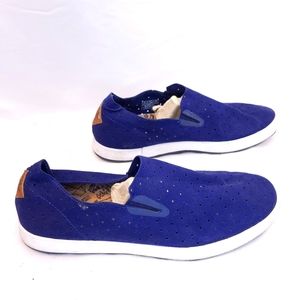 Free Waters Shoes Blue Cut Out Slip On Comfort Loafers Mens Size 11